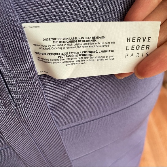 Herve Leger Purple Maxi Dress - Picture 9 of 13